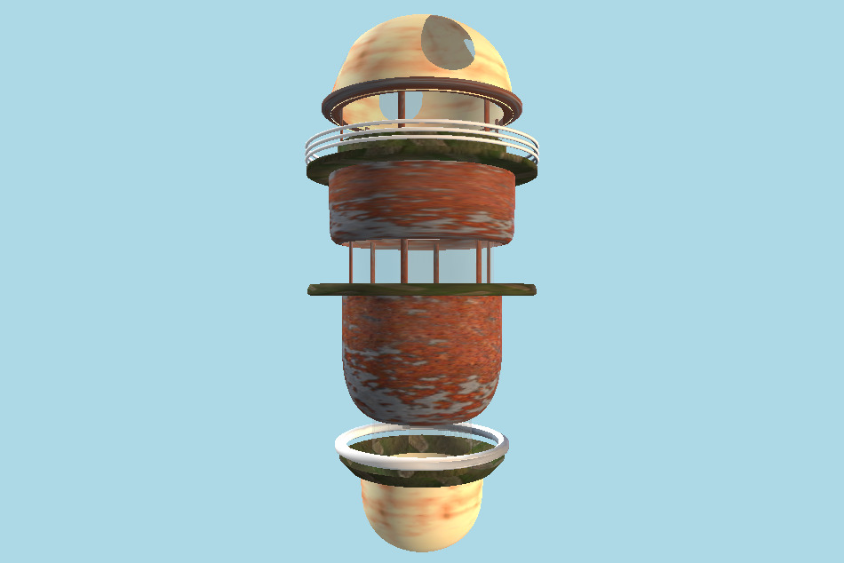 Sky House 3d model